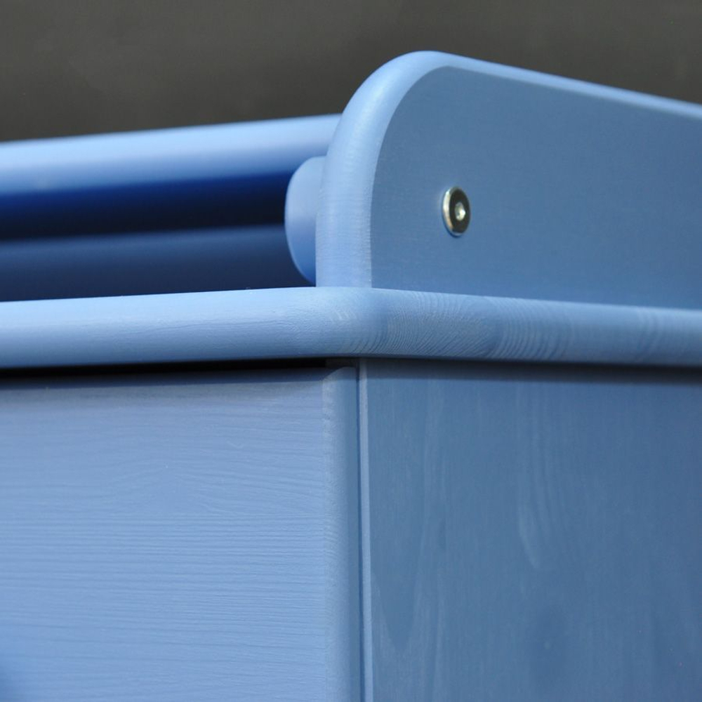 Комод, 60х44х88, Алиса, пеленальный, с ящиками, для одежды и игрушек, деревянный, синий воск, Dipriz