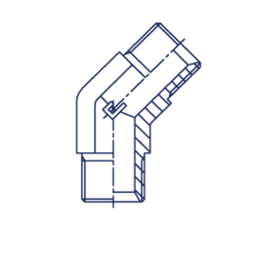 Соединение P45 BSP 3/8 - BSP 3/8