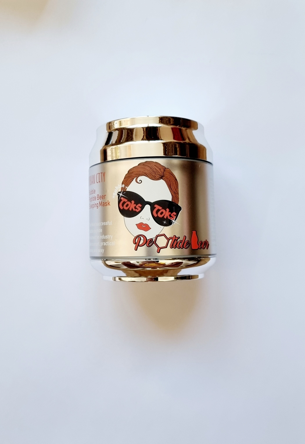 BAVIPHAT (URBAN DOLLKISS) /Пузырьковая ночная маска для лица пептидная Baviphat Urban City Bubble Peptide Beer Sleeping Mask, 90г