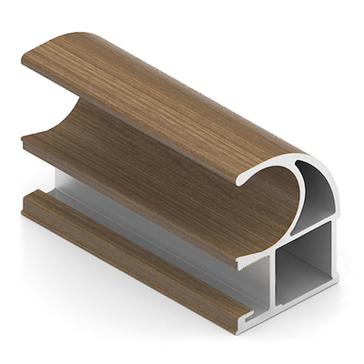 Вертикальный профиль С (5,40 м) Орех ПВХ