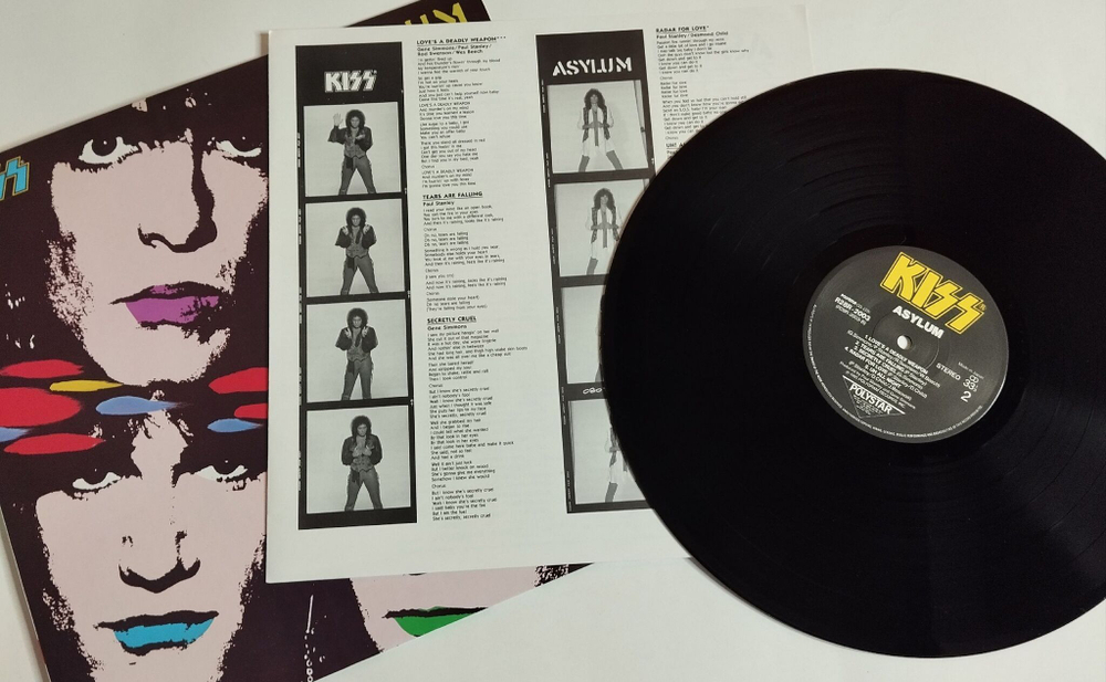 Винтажная виниловая пластинка LP Kiss Asylum (Japan 1985) (No Obi)