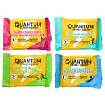 Quantum Energy Square, Протеиновый снек с кофеином, разнообразные, 8 квадратов, 48 г (1,69 унции)