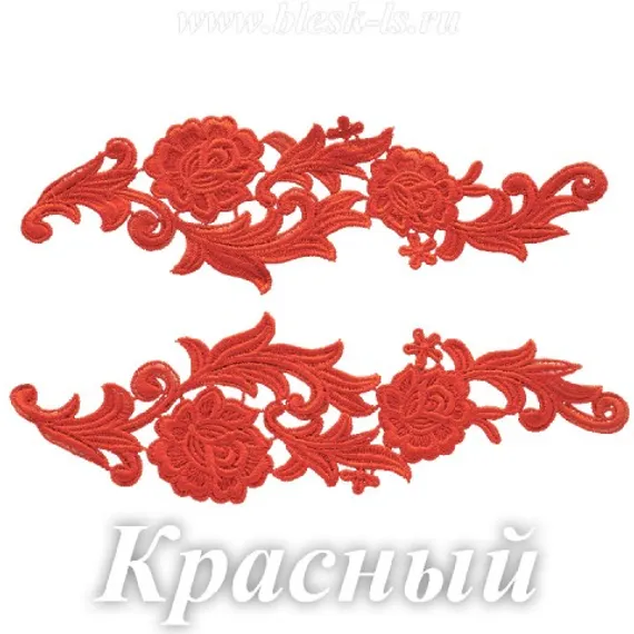 Лейсы кружевные, Красный (модель R)