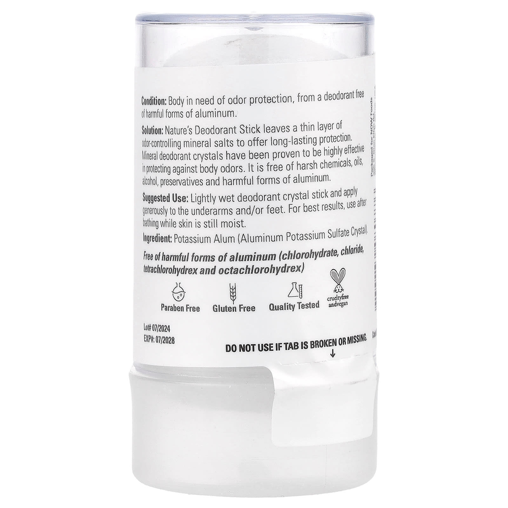 NOW Foods, Solutions, дезодорант-стик Nature's, 120 г (4,25 унции)