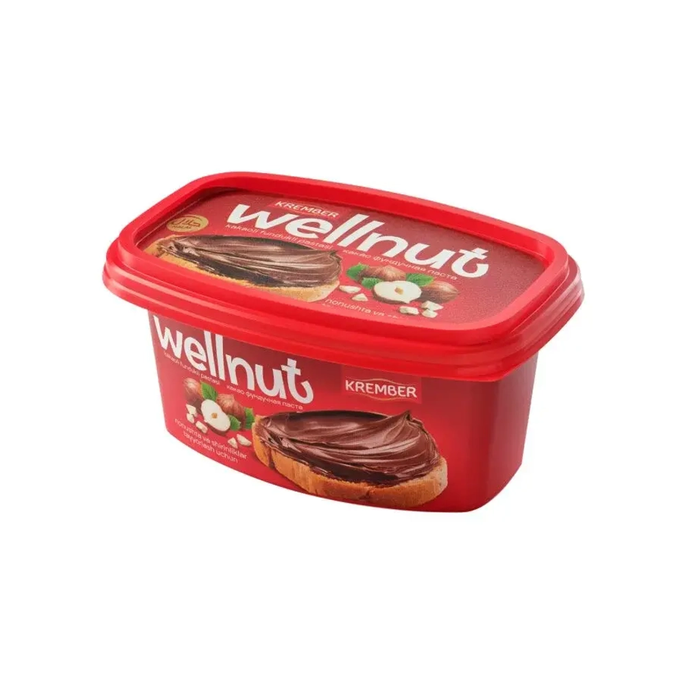 Паста какао-фундучная WELLNUT 250г. (233руб./шт.) (24шт./кор.) (импорт) ООО ГЛОБАЛ