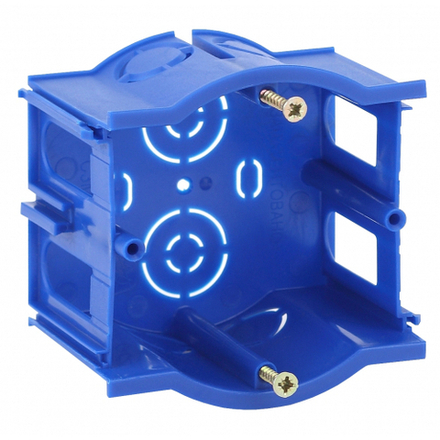 Коробка установочная ЭРА UP-68-45-M промежуточная синяя UniPost 68х45мм для твердых стен IP30