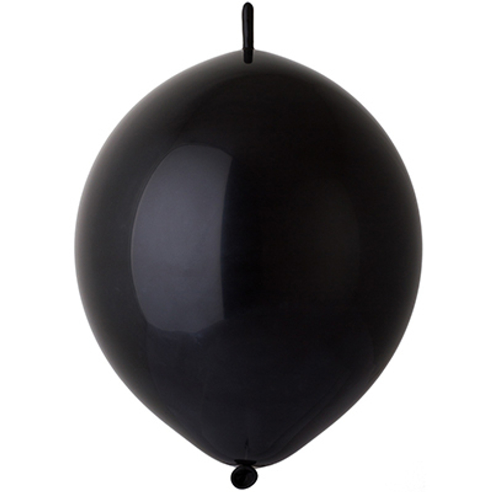 И 12"/30 см, Линколун, Пастель, Черный (Black 014), 50 шт.