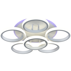 Светильник потолочный светодиодный Rivoli Kresenz 6057-106 с пультом 108 Вт + 8 Вт 4000К - 6000К LED модерн