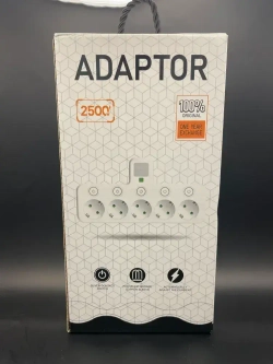 Разветвитель/Тройник, 5 розеток белый