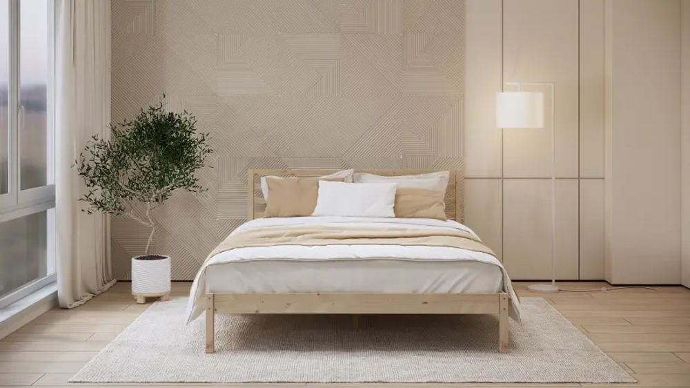 Кровать - аналог IKEA IDANAS/IDANÄS/ТИРАНА/ИКЕА 160х200 см, под беленый дуб