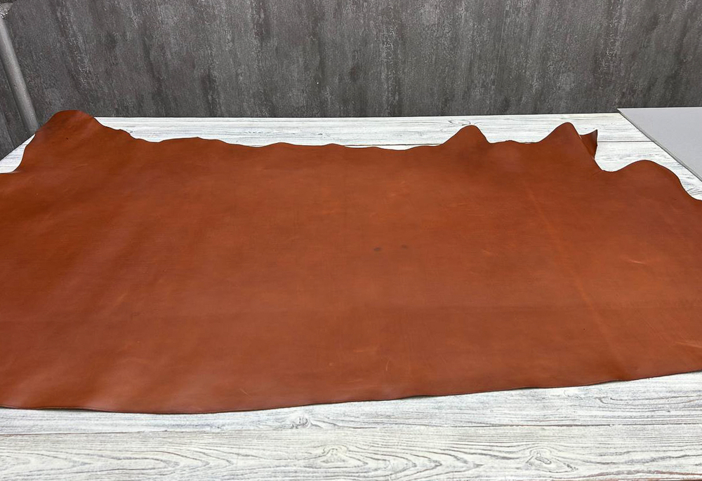 Фото шкуры натуральной кожи Этруско цв. Коньячный / Etrusco Cognac, толщ. 1,5-1,7 мм