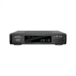 Приставка для цифрового ТВ Perfeo DVB-T2 / C приставка "LEADER" для цифр.TV, Wi-Fi, IPTV, HDMI, 2 USB, DolbyDigital, пульт ДУ [PF_A4412]