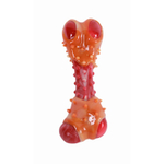 Игрушка M-PETS Карнивор кость, вкус бекона для собак, цвет красный, 14.5x5.1x5 см