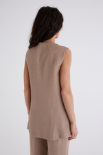 Жилет Анаис удлинённый изо льна 100%