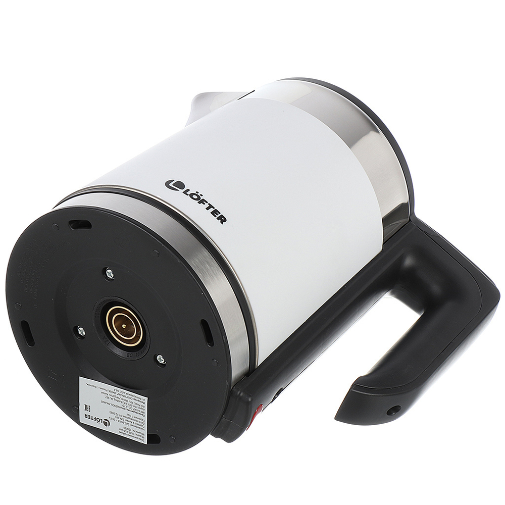 Чайник электрический Lofter, GMB-255-wht, бел, 1.7 л, скрытый нагревательный элемент, 1500 Вт, ск на