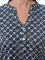 Блузка БЛ-22/индиго-ромбы