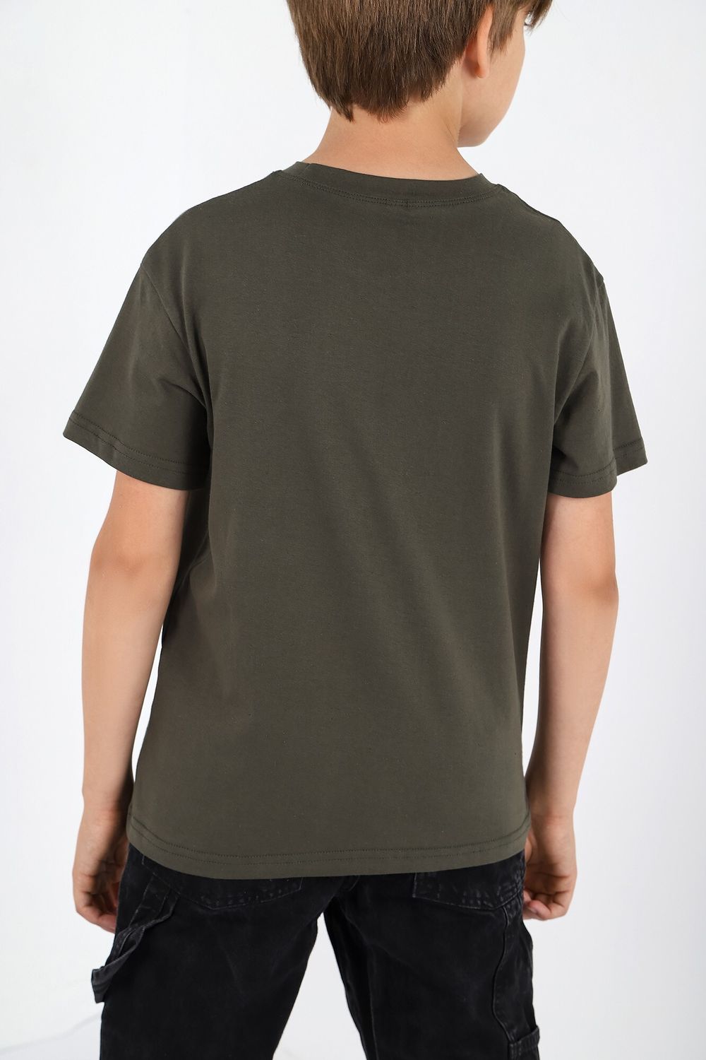 Фуфайка (футболка) для мальчика Кэш-2 Виотекс ХАКИ