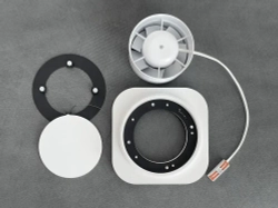 Решетка магнитная теневая вентиляционная с вентилятором D125