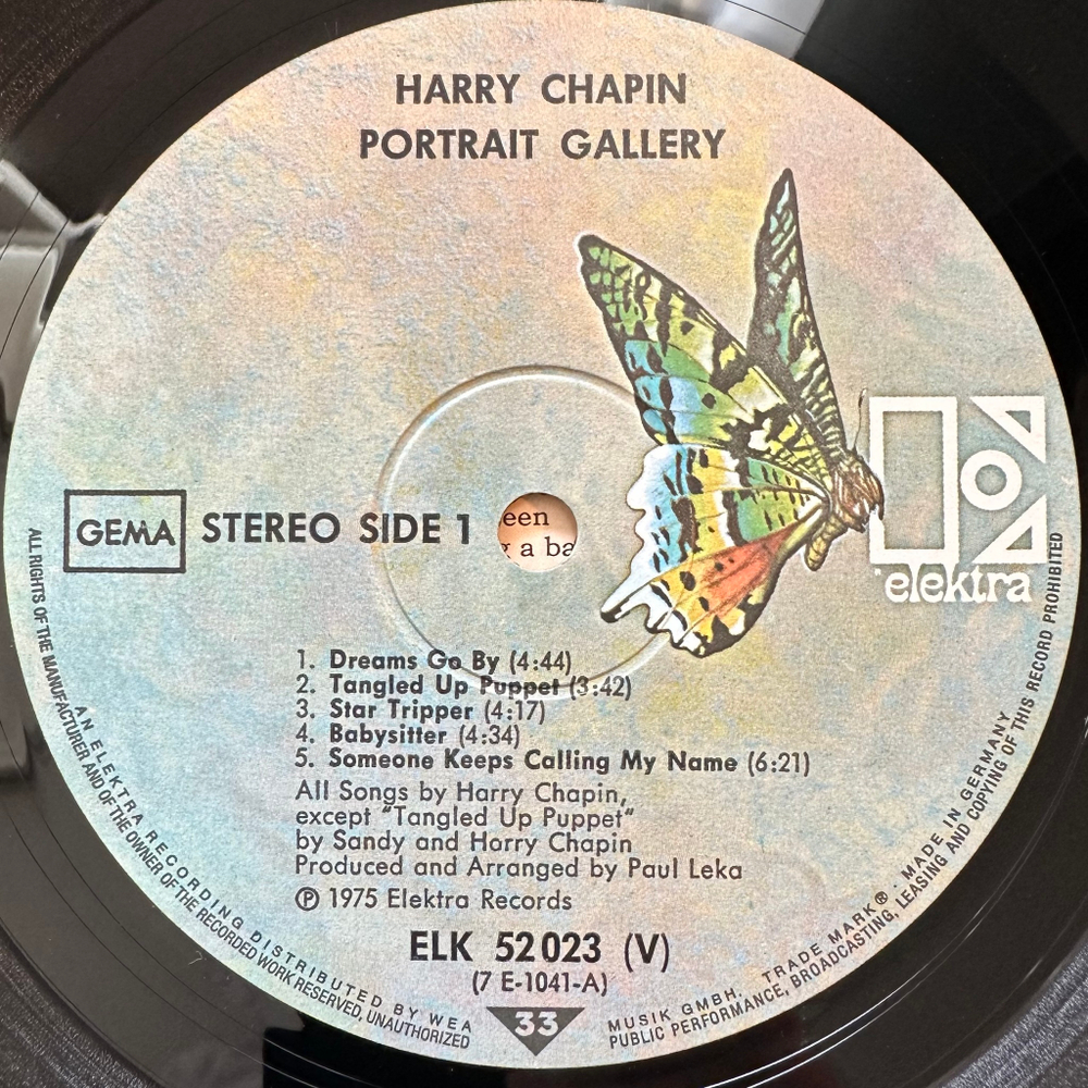 Harry Chapin - Portrait Gallery (Германия 1975г.)