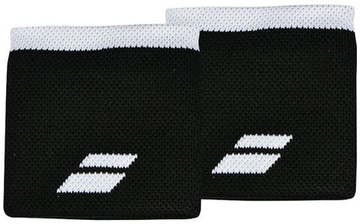 Напульсник теннисный Babolat Logo Wristband - черный