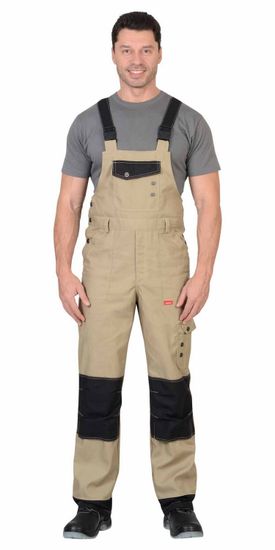 Полукомбинезон "Сириус-Вест-Ворк" (бежевый/черный)