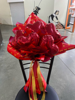 Букет в красной гамме