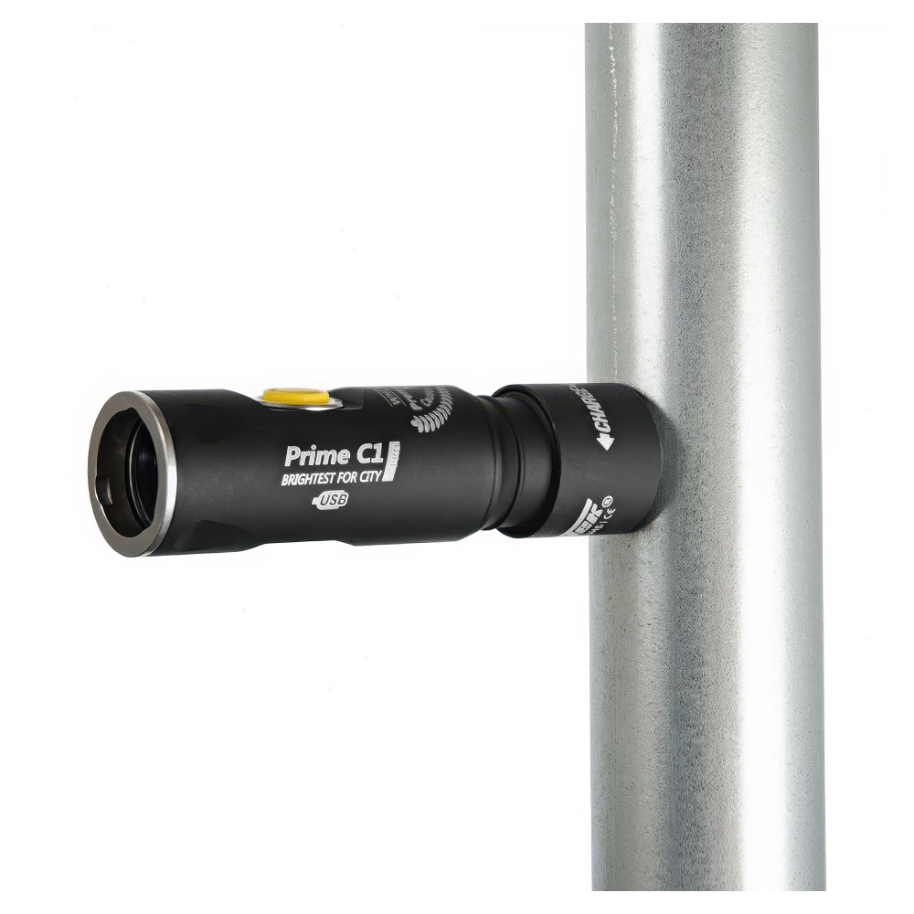 Карманный фонарь Armytek Prime C1 Pro Magnet USB+18350 XP-L — прочный корпус из авиационного алюминия с премиум-анодированием для повышения долговечности.