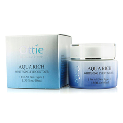 Ottie Aqua rich whitening eye contour осветляющий крем для области вокруг глаз