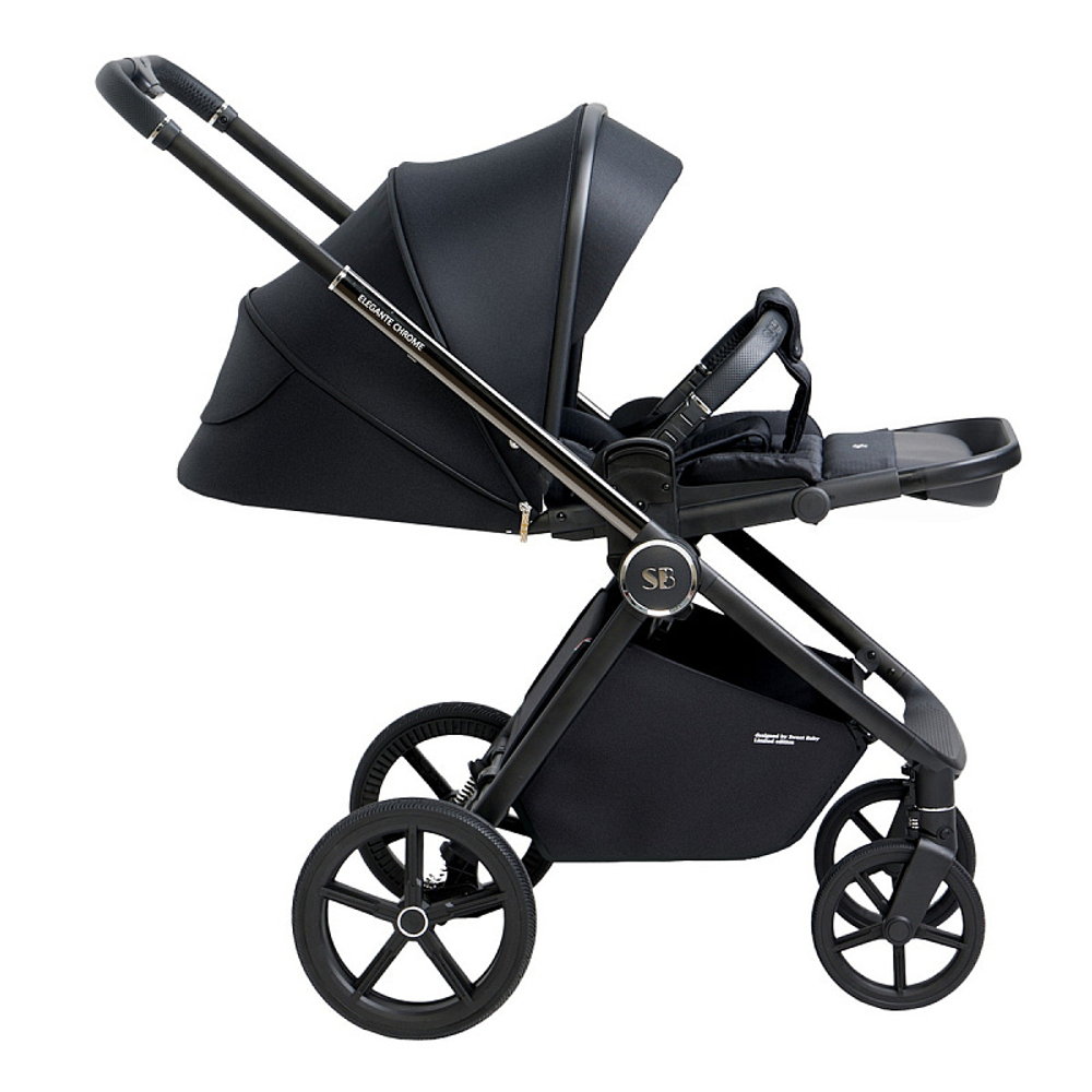Детская прогулочная коляска Sweet Baby Elegante Chrome/Black