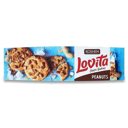 Печенье сдобное Roshen Lovita Peanuts 127 гр