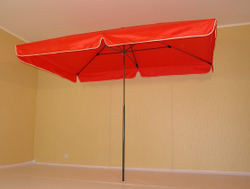 Зонт прямоугольный уличный 2х3 метра КРАСНЫЙ