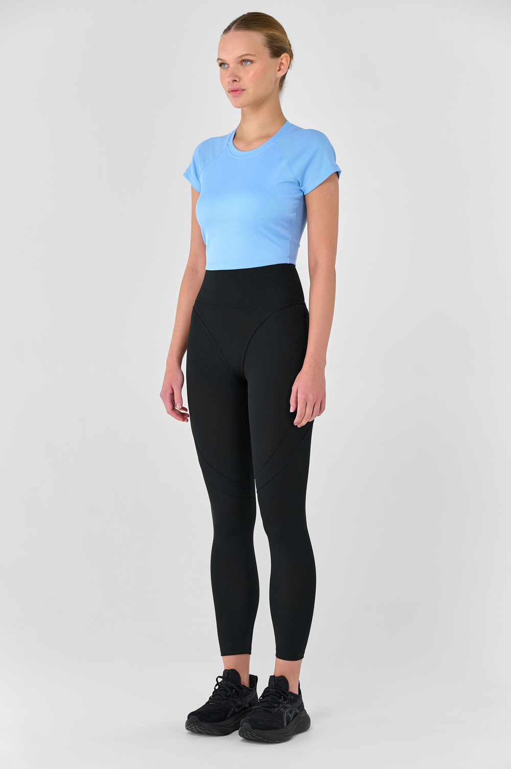 Леггинсы 7/8 завышенные с мягким поясом