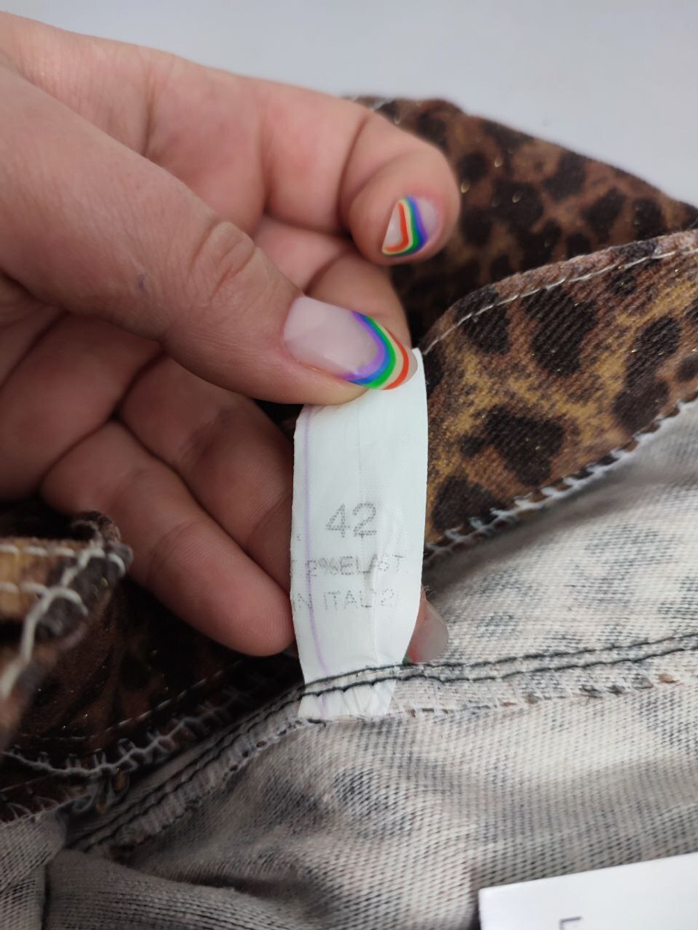 Штаны с принтом 42 размер