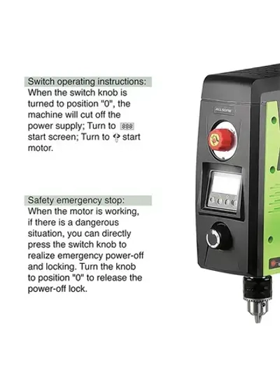 Allsome Станок сверлильный BG-518801, 2500 об/мин, 800 Вт