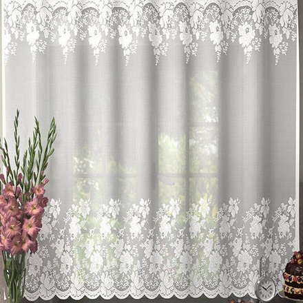 Занавеска "Л. Т910", цвет белый, на шторной ленте, Беларусь.