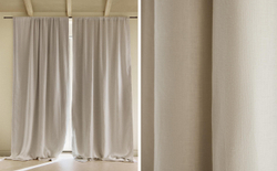 Штора Zara Home, 140х270 см, хлопок, белый, 5132/032