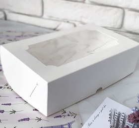 Моноблок под зефир с окном 25Х15х7 см. белый