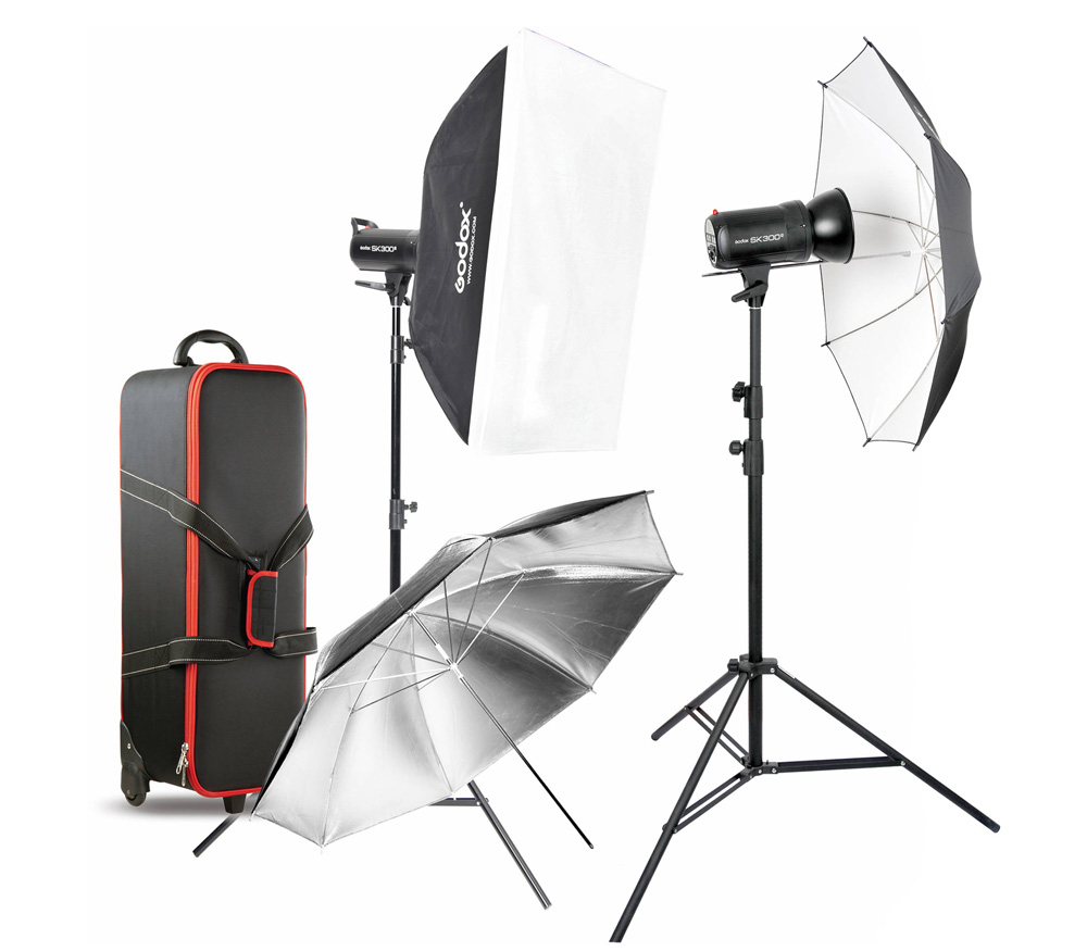 Комплект студийного света Godox SK300II-E, 2х300 Дж