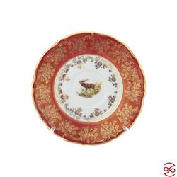 Кофейный сервиз Repast Охота красная Мария-тереза 15 предметов на 6 персон