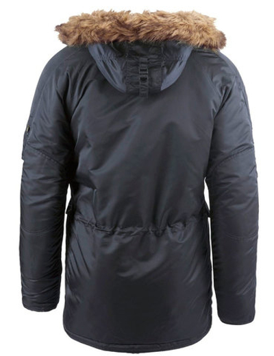 Куртка Аляска Alpha Slim Fit N-3B (стальной синий - steel blue)