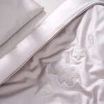 Комплект белья для классической кроватки Teddy Sateen 6 предметов цвет серый