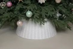 Корзина под елку Люкс Палермо 87 см., разборная, белый, ЕлкиТорг (87-223)