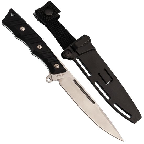 Нож НОКС Вятич Т, сталь AUS-8, рукоять черный G10 603-180444