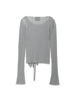 Женский Джемпер Grey Lace Up Asymmetric