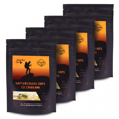 Картофельное пюре со сливками zip 45 г (Здоровая Еда) 4 шт