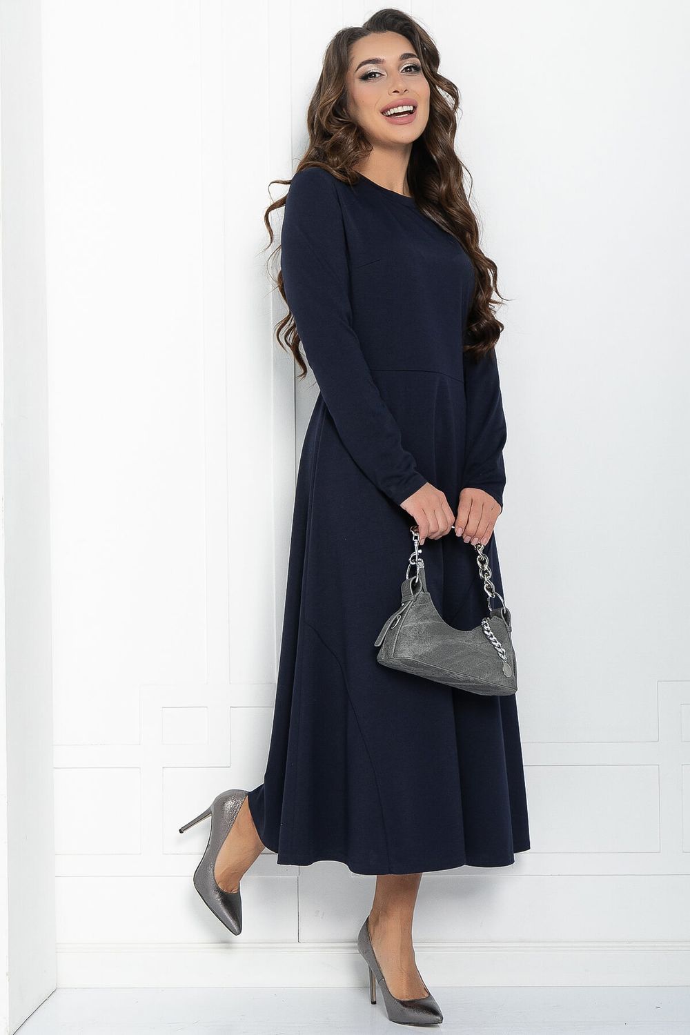 Платье Волшебная скрипка (темно-синее) П11623 LT Collection