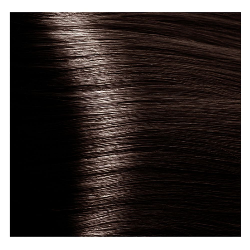 Крем краска для волос с гиалуроновой кислотой Kapous, 100 мл - HY 4.81 Коричневый какао пепельный