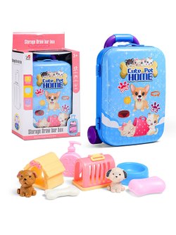 Игровой набор Питомцы собачки (977-14-1)	цвет голубой