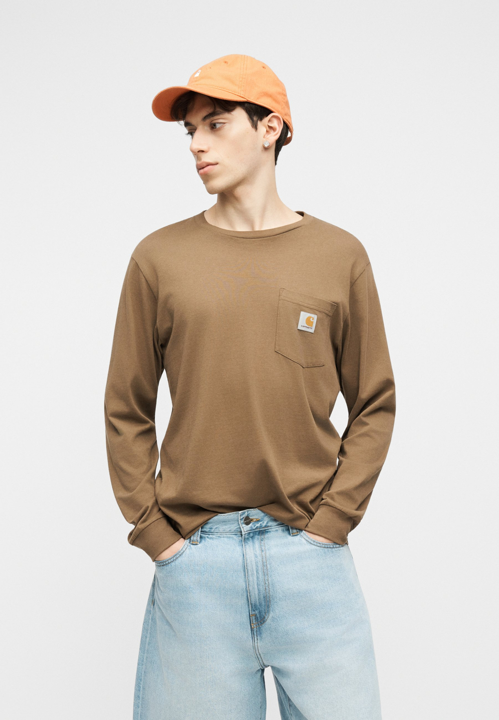 Carhartt WIP LANDON ROBERTSON - Джинсовые шорты - Белый