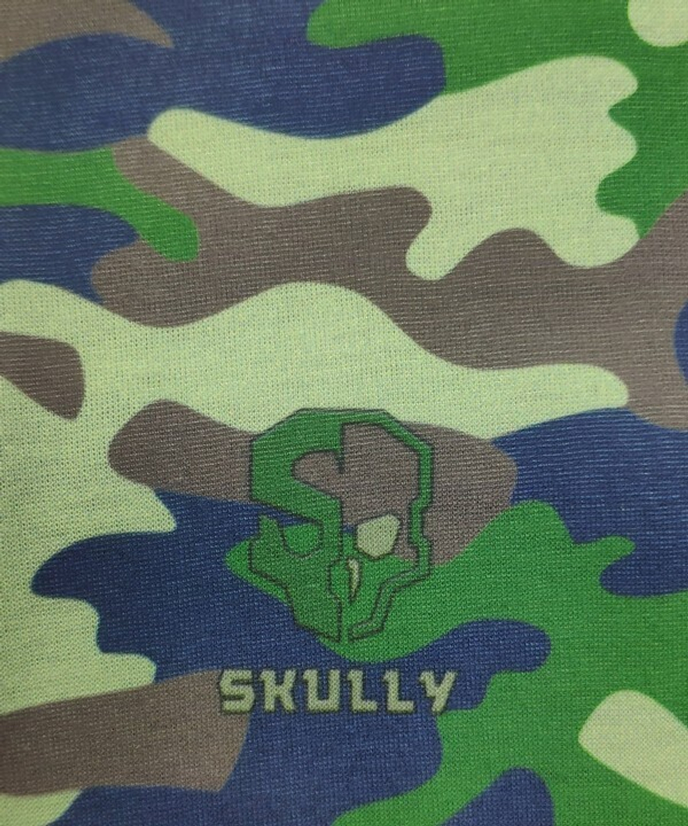 Бандана-труба камуфляжная с черепом Skully Grey skull camo